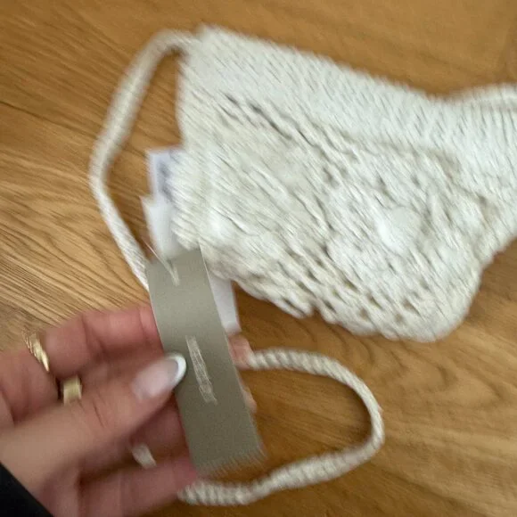 NWT J. Crew Crochet Bralette Floral Appliqué In Cream 100% Cotton Sz Small - Picture 3 of 6